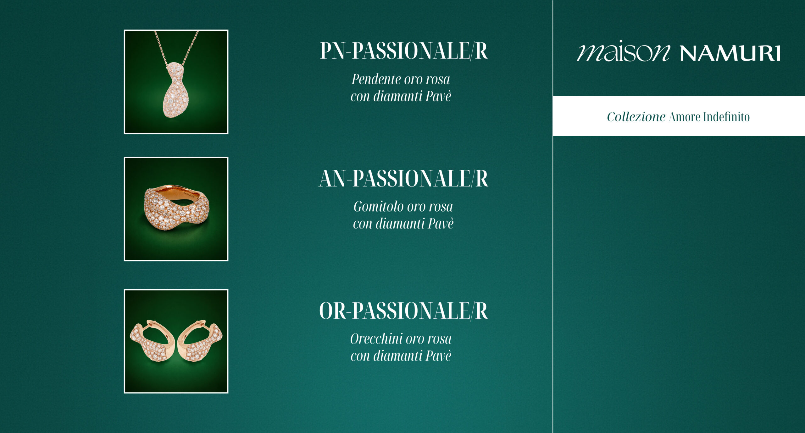 PN-PASSIONALE/R, AN-PASSIONALE/R, OR-PASSIONALE/R
